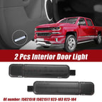 2X Interior Door Panel Courtesy Light 15021518 for Chevy Silverado 1500 (2014–2019)