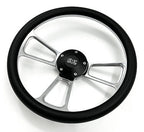 14 Inch Polished Steering Wheel for Universal Fit Vehicles (Custom)