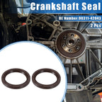 2X Engine Crankshaft Oil Seal for Toyota Tacoma (2009–2019), Lexus IS250