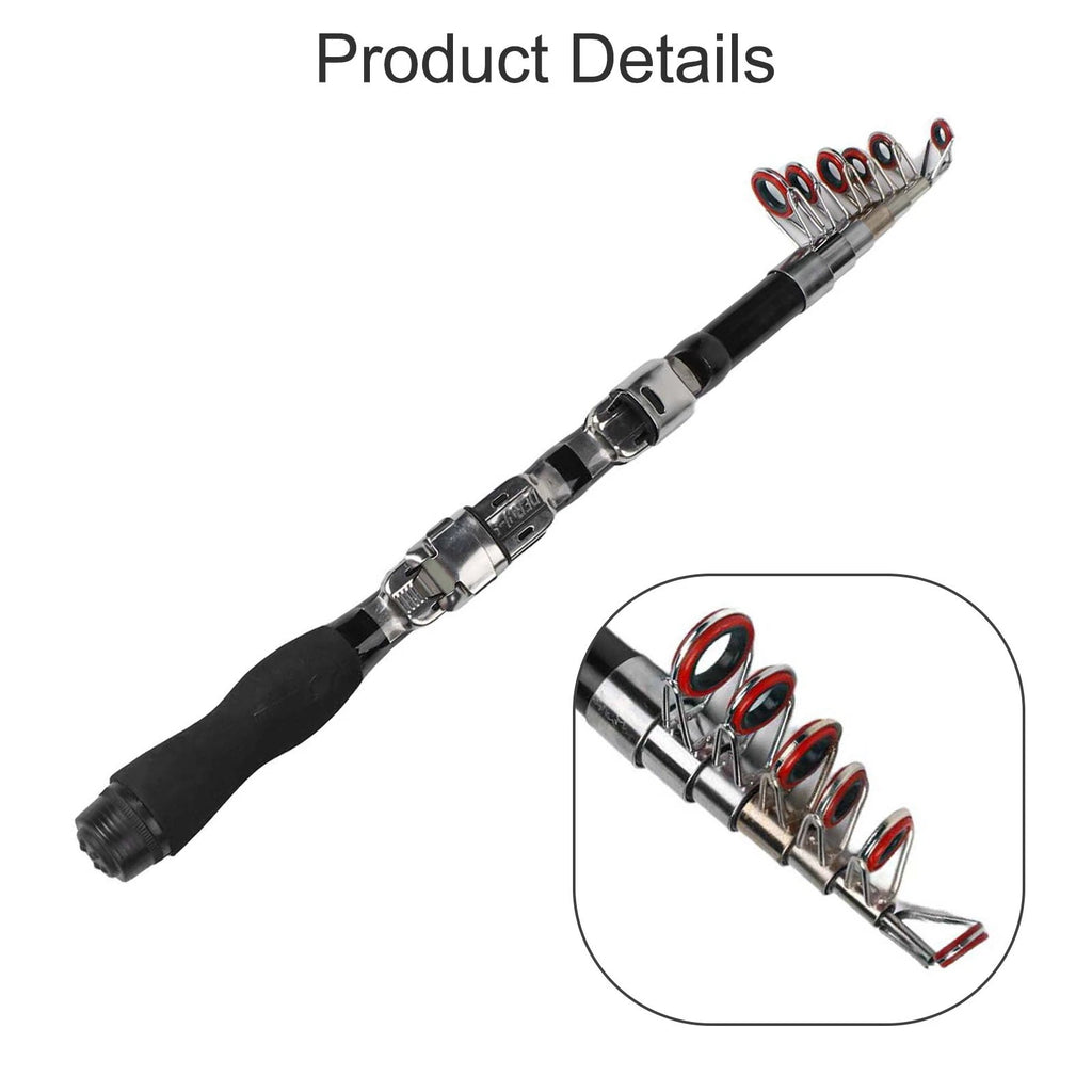 Ceramic Guide Fishing Rod with EVA Grip for Carbon Fiber (4 Length Options)