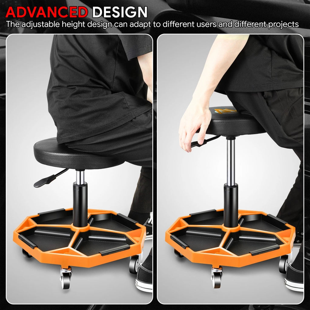 Adjustable Mechanics Roller Seat for Universal Use (15.74"-21.25")