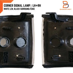White Lens Black Trim Front Corner Signal Light for Holden Rodeo (91-97)