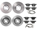 Brembo Disc Brake Pad and Rotor Kit for BMW (Front & Rear 374mm/370mm)