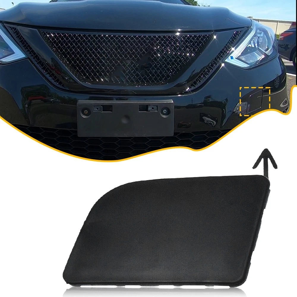 Front Tow Bumper Eye Hook Bracket Cover Cap for Nissan Sentra (2016–2019) 622A03YU0H