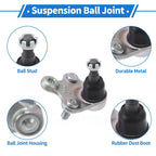 2 x Front Lower Ball Joints for Honda Civic (2012-2018)