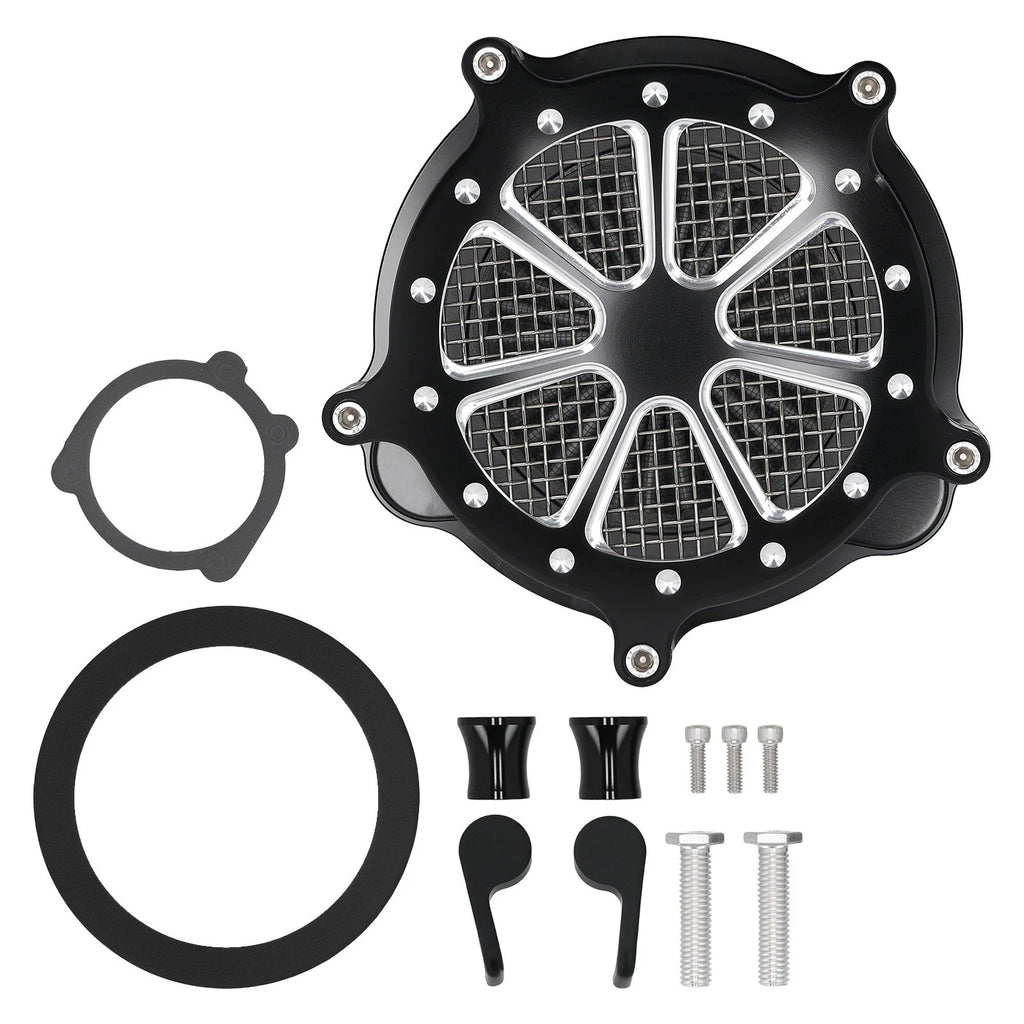 Black Air Intake Filter Kit for Harley Sportster XL883 1200 (2004–2022)