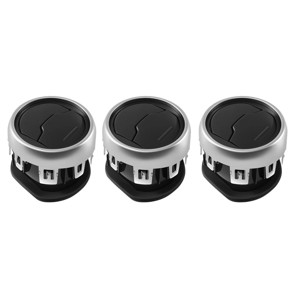 Air Vent Interior Set of 3 for Ford Mustang (2015–2020) FR3Z-19893-AC Black Chrome