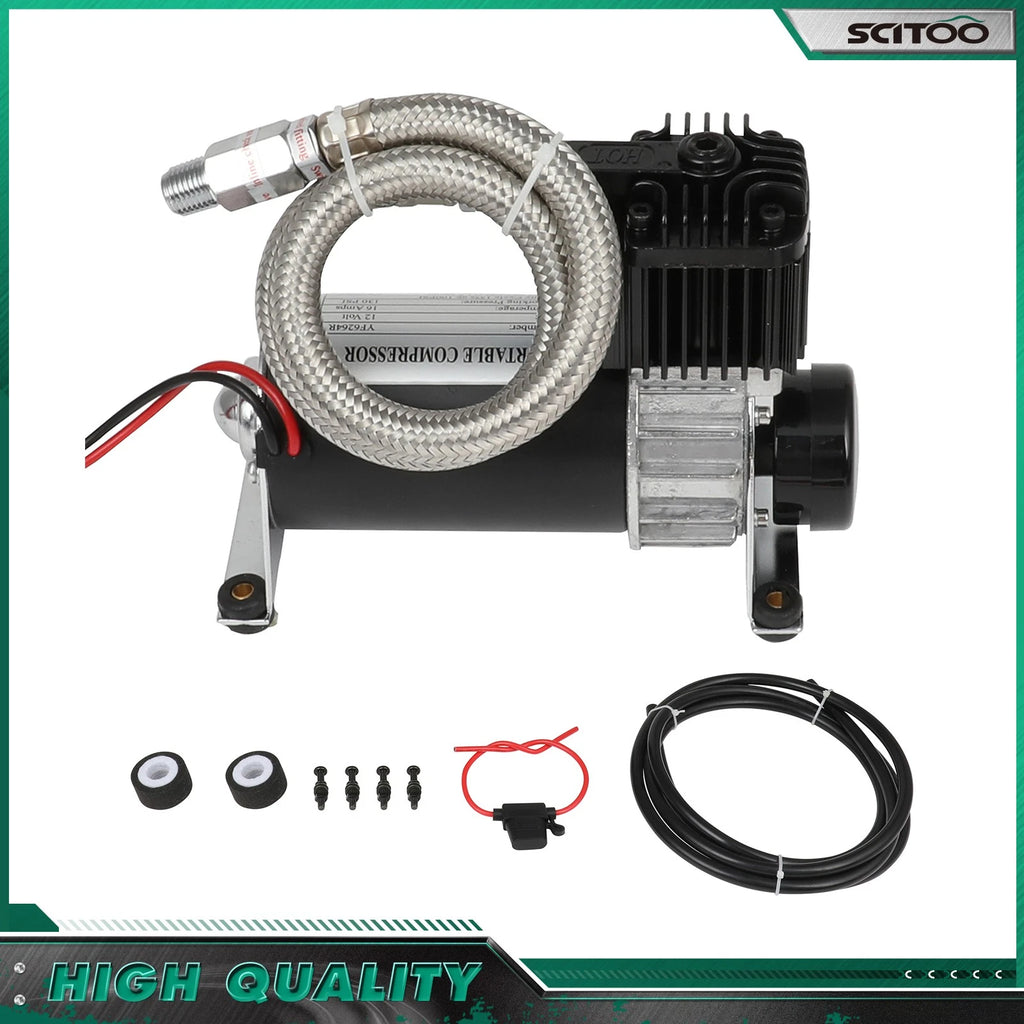 Air Compressor Kit for Train Horns Air Suspension (12V 130PSI)
