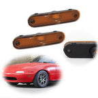 Amber Front Bumper Side Marker Light Housings for Mazda Miata MX-5 (1990–2005)