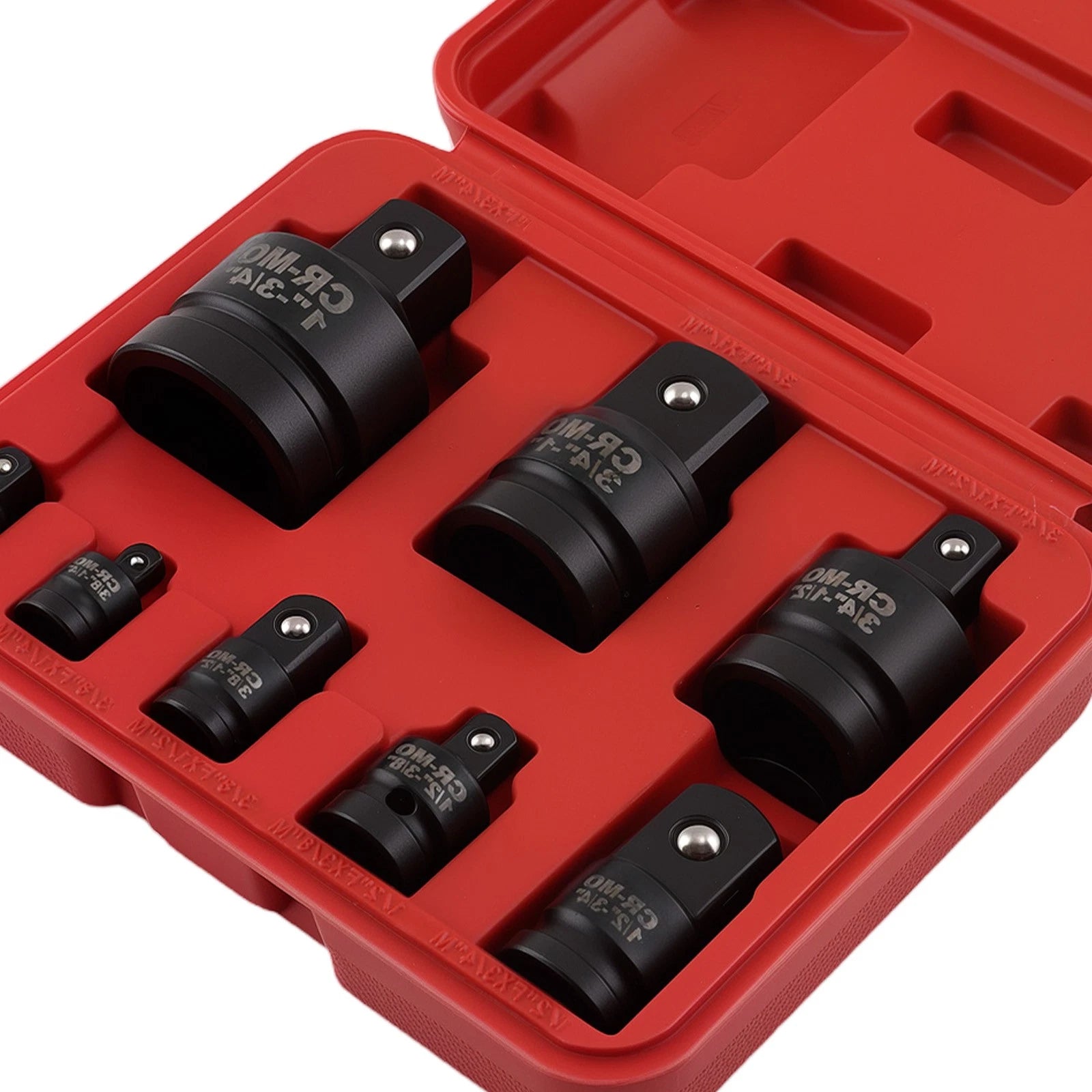8pcs Impact Reducer Set 1/4-1in Socket Adapter Drive CR-MO Steel