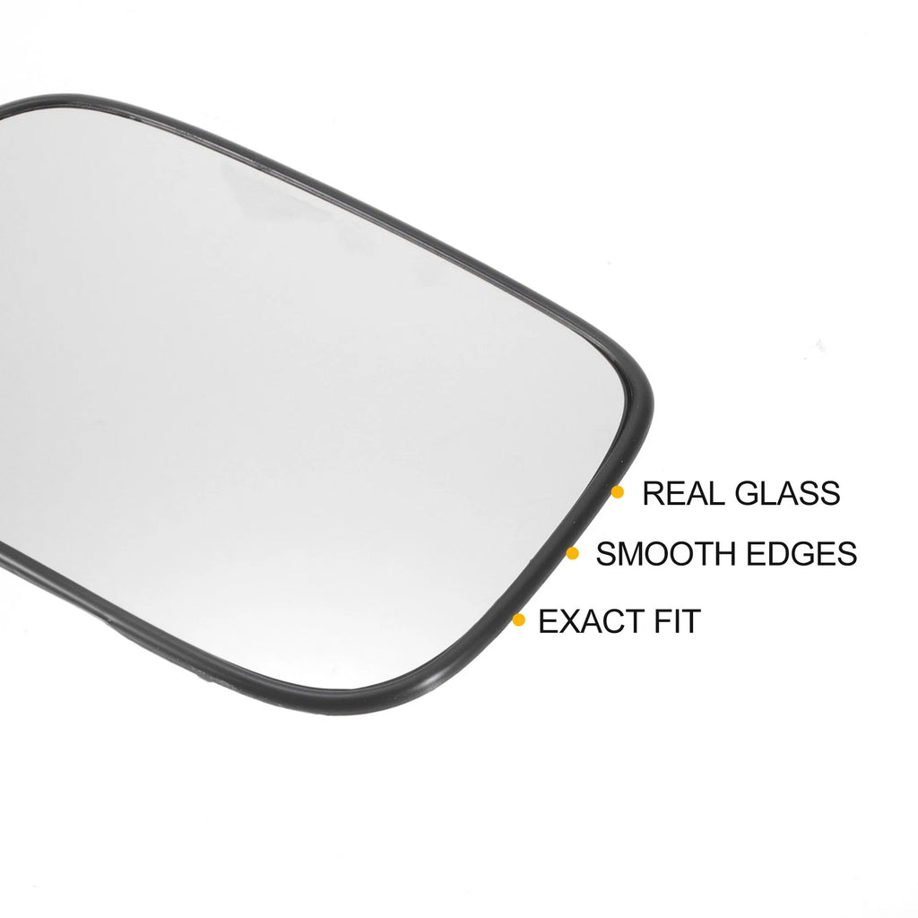 Left Side Heated White Mirror Glass for Honda Civic (2001–2005)