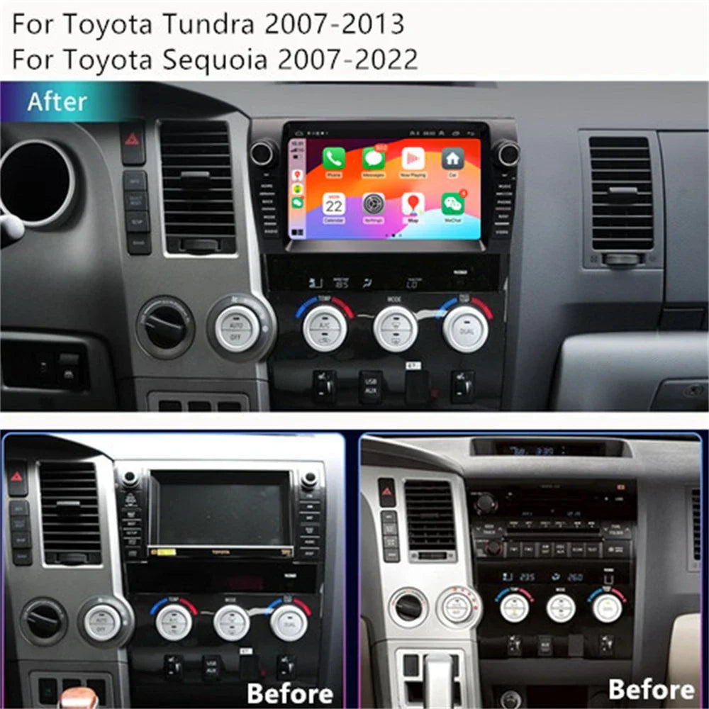 9'' Car Stereo GPS Head Unit for Toyota Tundra, Sequoia (2007-2022)
