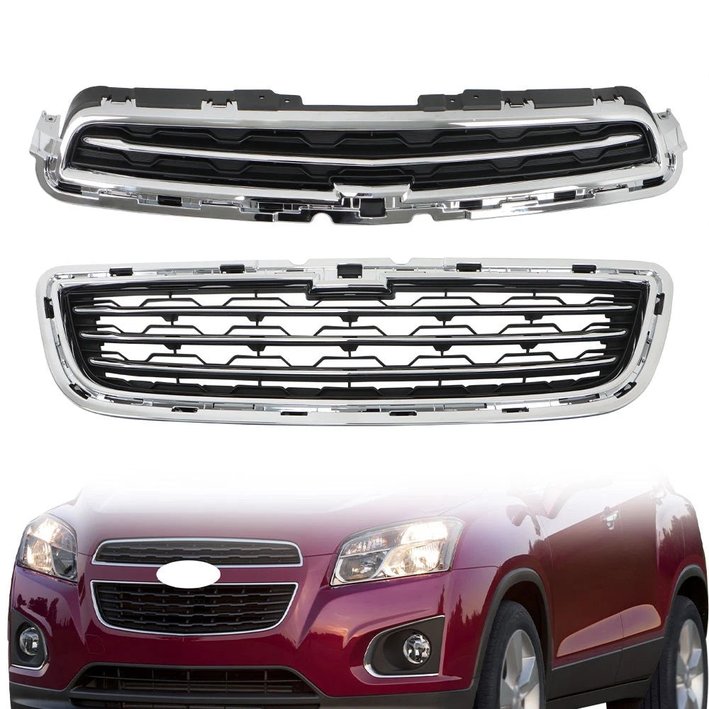 Lower Grille for Chevy Trax (2014-2016) Black with Chrome Molding