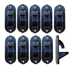 10x Tire Wheel Rim Hub Hook Garage Wall Mount Hanger Black ABS Max 22"