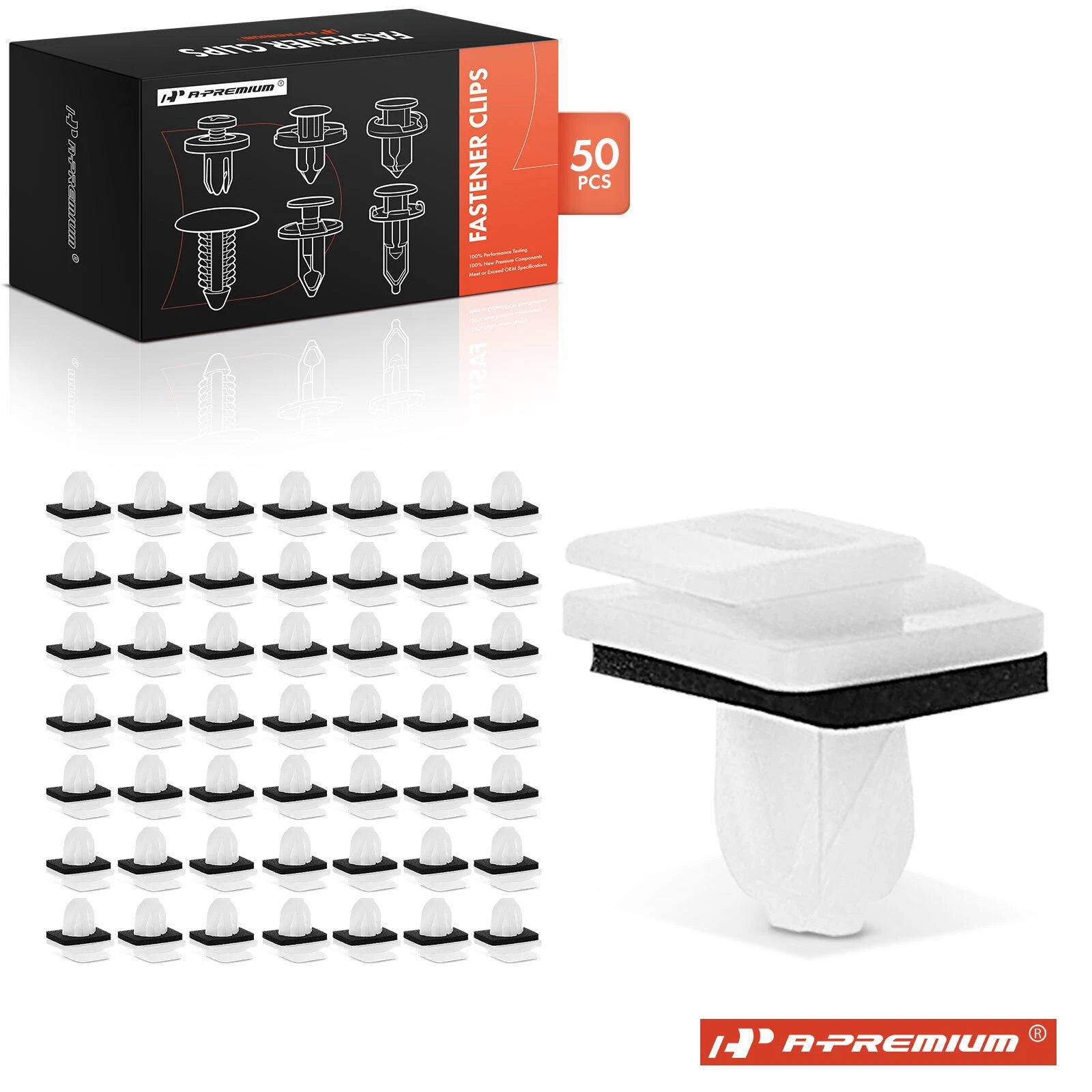 50Pcs Nylon Side Sill Garnish Clips for Honda 