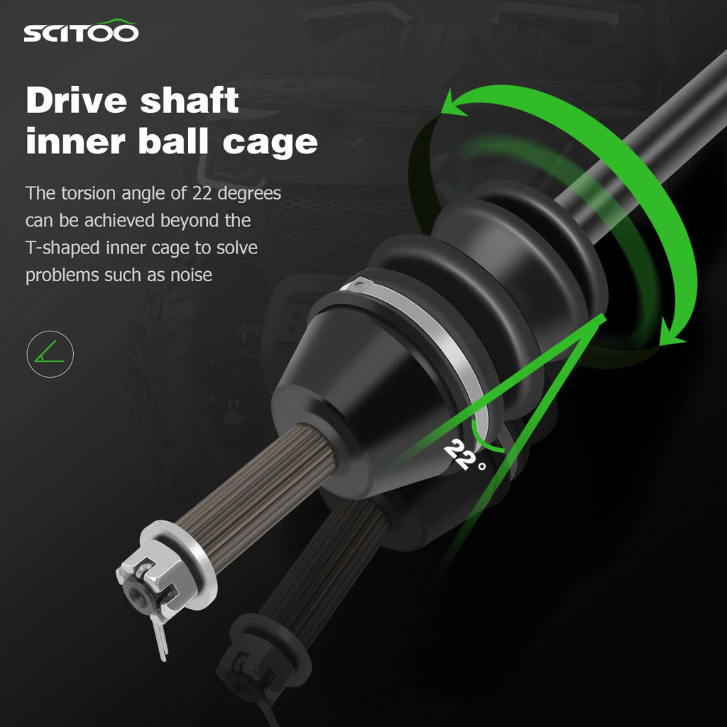 Set of 2 CV Axles for Polaris Ranger 500 (2002–2005)