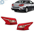 Set of 2 Outer Tail Lights for Nissan Sentra (2016–2018)