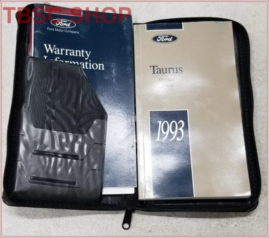 Owners Manual with Case for Ford Taurus (1993)