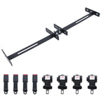 Set of 4 Retractable Golf Cart Seat Belts & Bracket Kit for EZGO, Yamaha, Club Car