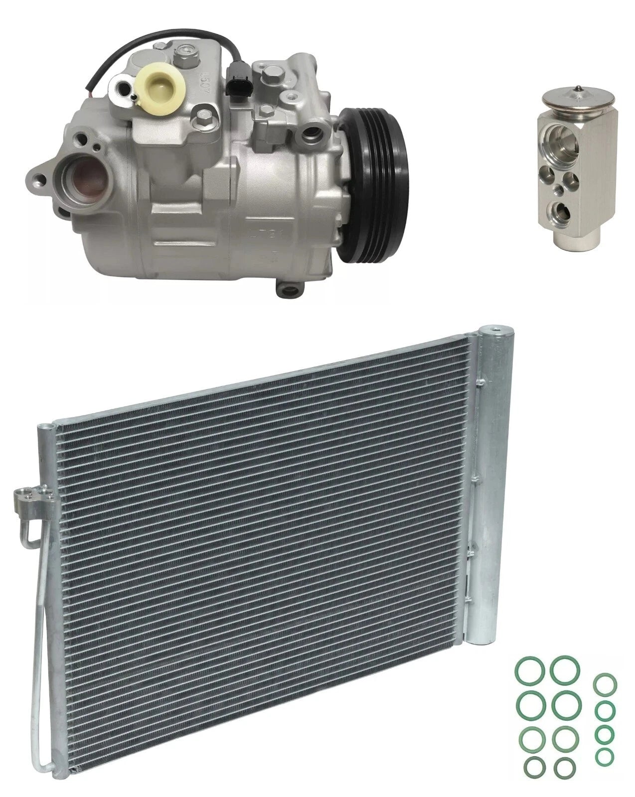 AC Compressor Kit with Condenser for BMW 745i 4.4L V8 (2004–2005)