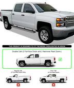 Running Boards for Silverado Sierra Double Cab (2007-2018)