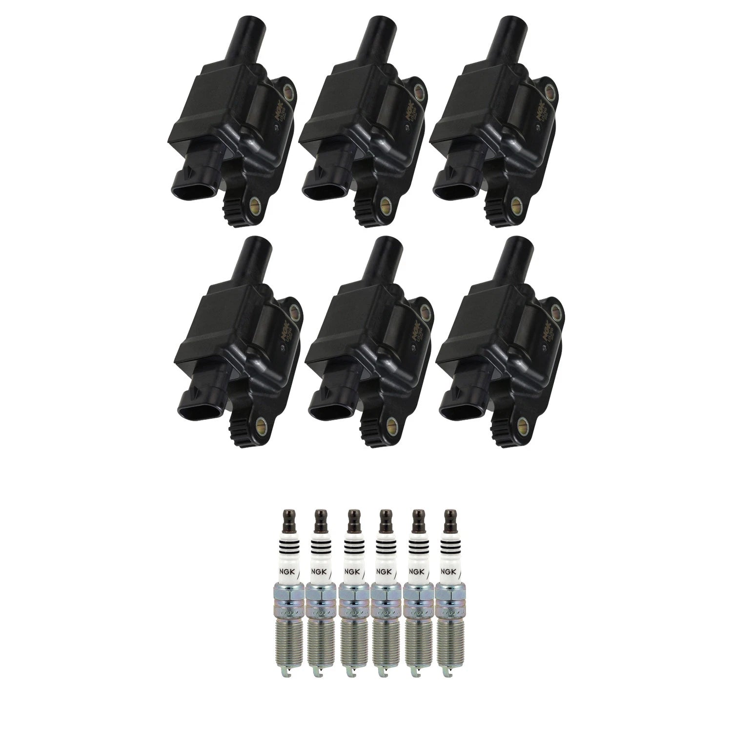Set of 6 NGK Ignition Coils & Iridium Spark Plugs for Express 2500 3500