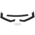 3Pc Front Bumper Lip Spoiler for Infiniti Q50 (2018–2020) - Painted Black