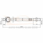 Set of 6 Steering Tie Rods and Sway Bar Links for Toyota RAV4 (2006–2015)