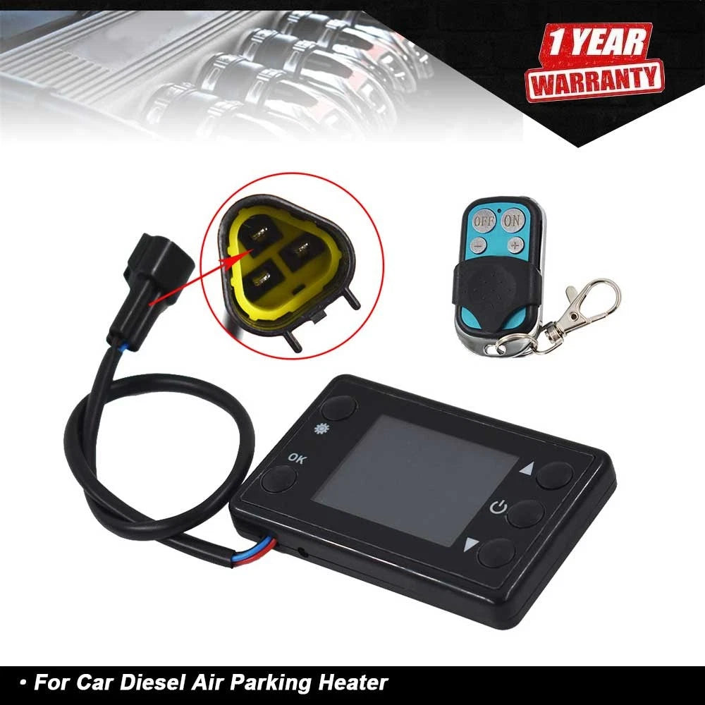 LCD Monitor Switch & Remote Controller for Car Diesel Air Parking Heater