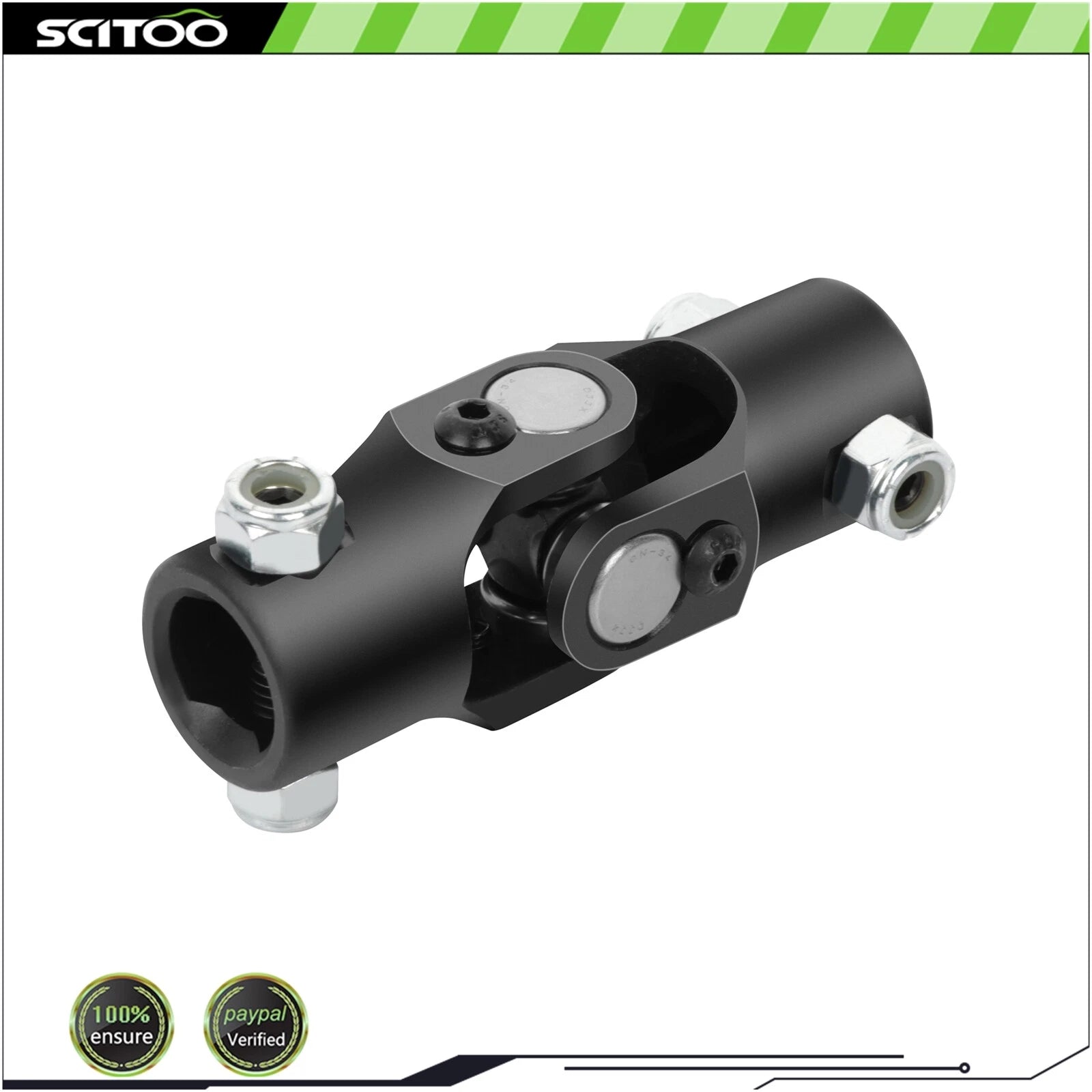 Single Universal Steering U-Joint Shaft 3/4 Inch DD X 3/4 Inch DD