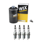 Wix Engine Oil Filter & NGK Ruthenium HX Spark Plugs Kit for Audi A3 A4 A5 A6 (2010–2020)