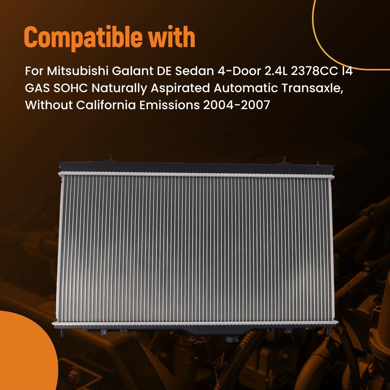Aluminum Cooling Radiator for Mitsubishi Galant (2004–2012)