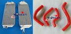 Aluminum Radiator & Red Hose for Suzuki DRZ400E (2002-2007)