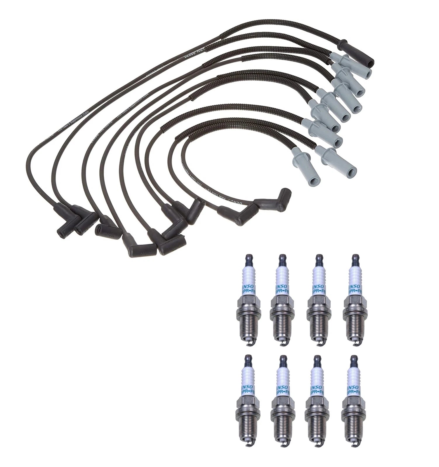 Denso Wire Set & 8 Iridium Spark Plugs for Dodge 5.2 5.9 V8 (1994–2003)