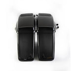Vivid Black Hard Saddlebags with 6x9" Speaker Lid for Harley Touring (2014–2023)