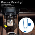 ABS Gear Shift Knob Cover Sticker for Porsche Panamera (2010-2016) Light Blue