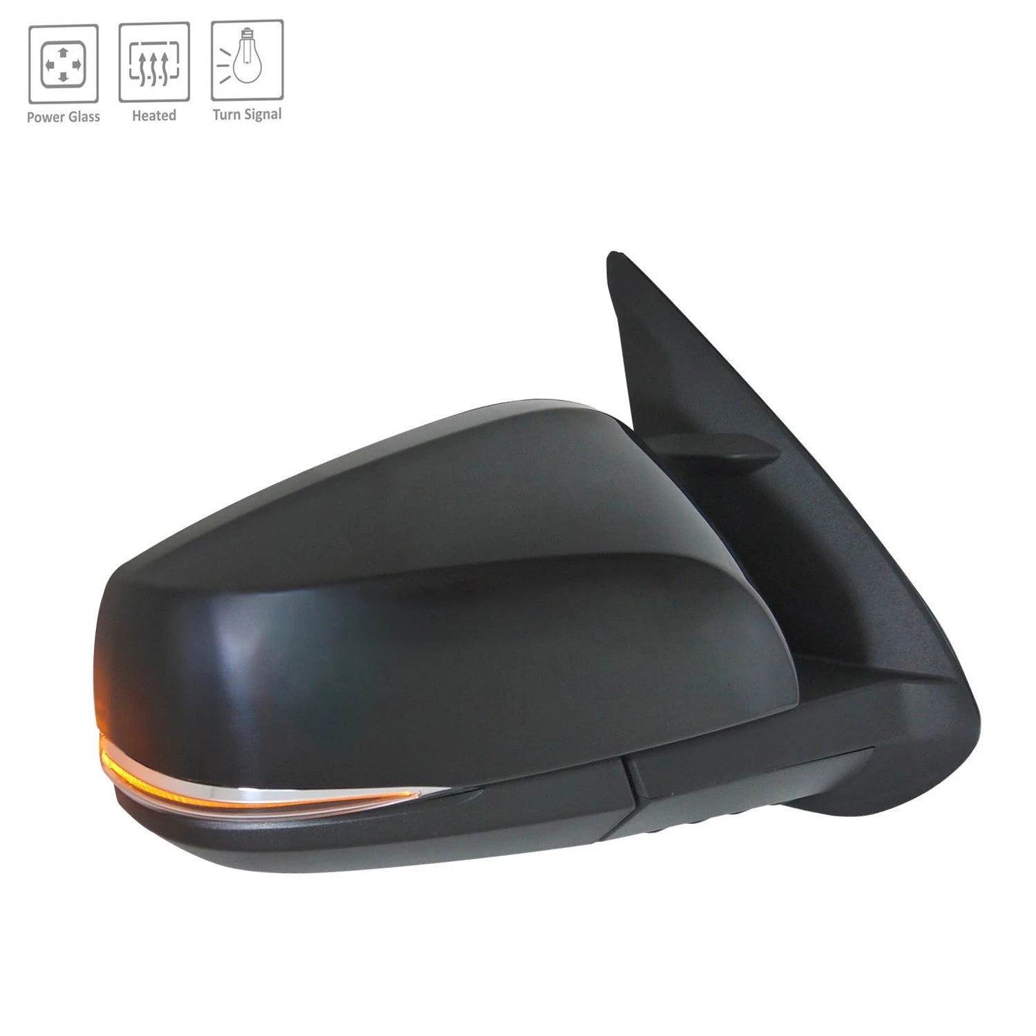 Replacement Ready to Paint Passenger Side Power Door Mirror for Ford F-150 (2015–2020)