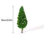 80Pcs Model Trees for Train Railroad Wargame Park Scenery (Scale DIY)