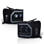 Dual LED Projector Headlights for GMC Sierra 1500 2500 3500 (2007–2014)