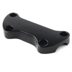 Black Smooth Handlebar Riser Top Clamp for Harley Dyna Softail Sportster