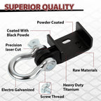 Pair of Tow Hook Brackets with D-Ring Shackles for Toyota Tacoma (2009–2023)