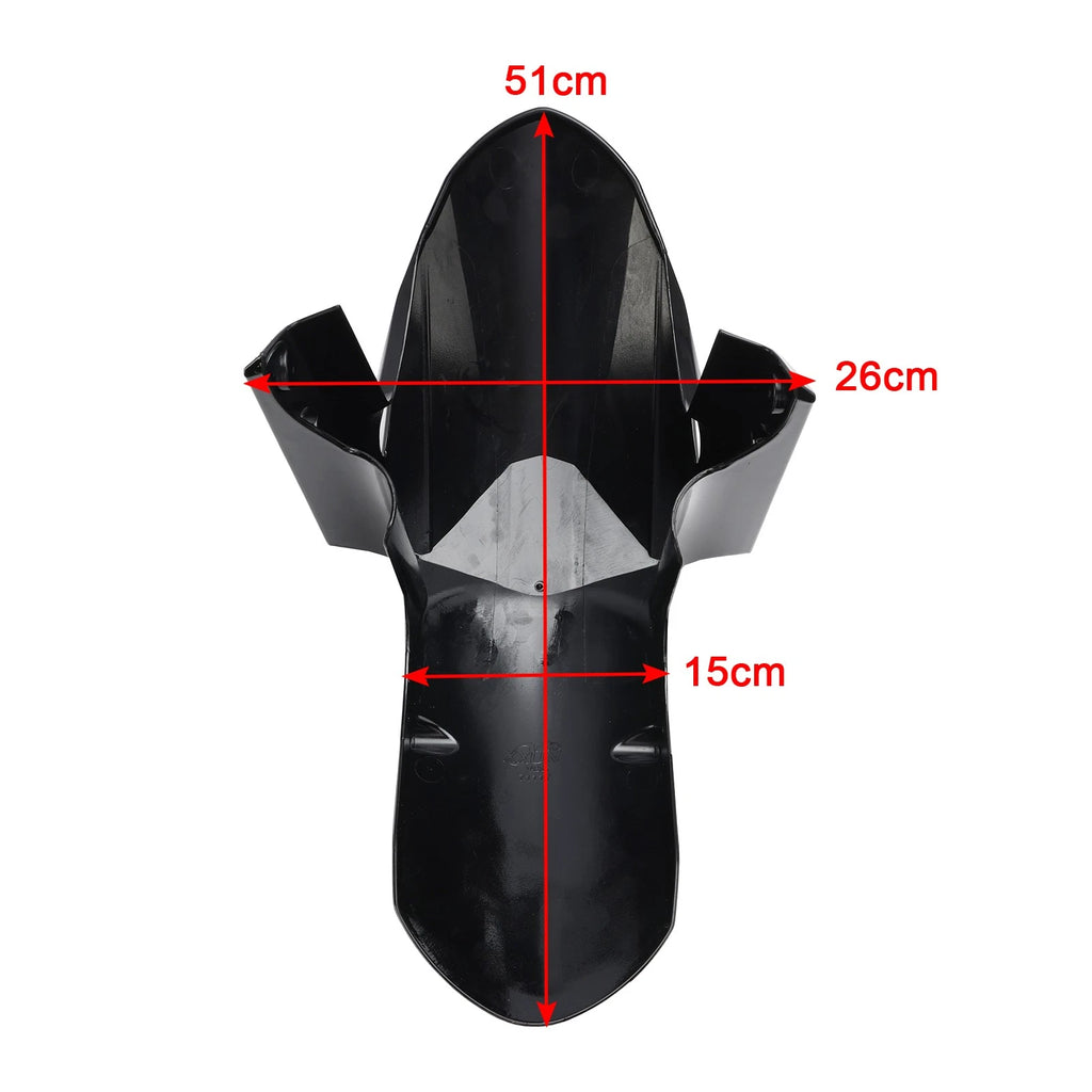 Front Fender Mudguard for Kawasaki Versys 650 1000 1100 (2019–2026) Black