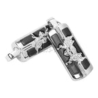 Wing Skull Zombie Shape Foot Peg for Harley-Davidson (Fits Most Models)