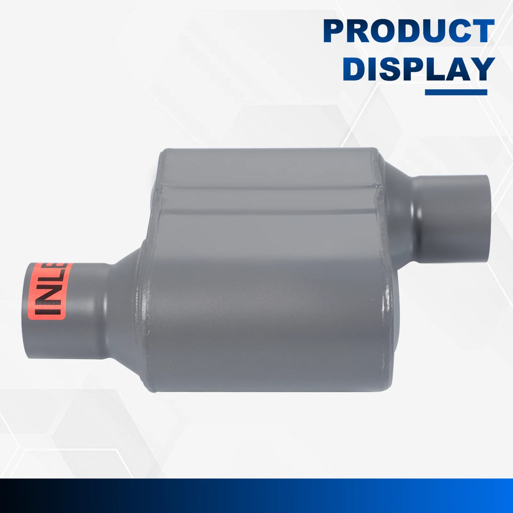 2.5" Inlet/Outlet Race Performance Chambered Exhaust Muffler for