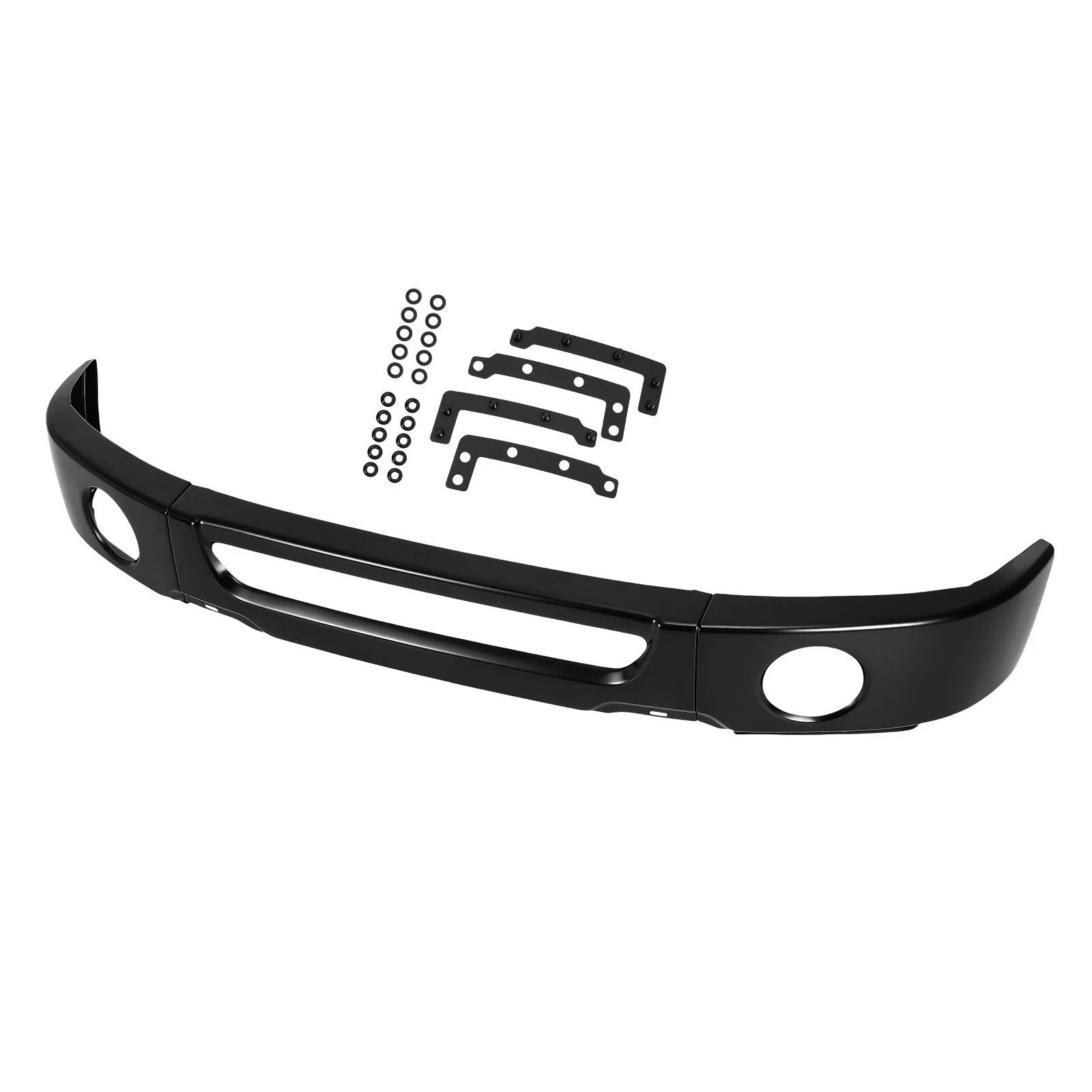 Steel Front Bumper Face Bar for Ford F-150 (2006–2008) Black w/Fog Light Hole