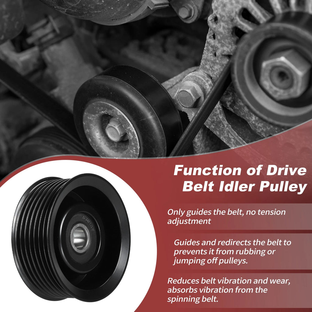 Accessory Drive Belt Idler Pulley for Infiniti Nissan Frontier Pathfinder (–)