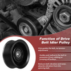 Accessory Drive Belt Idler Pulley for Infiniti Nissan Frontier Pathfinder (–)
