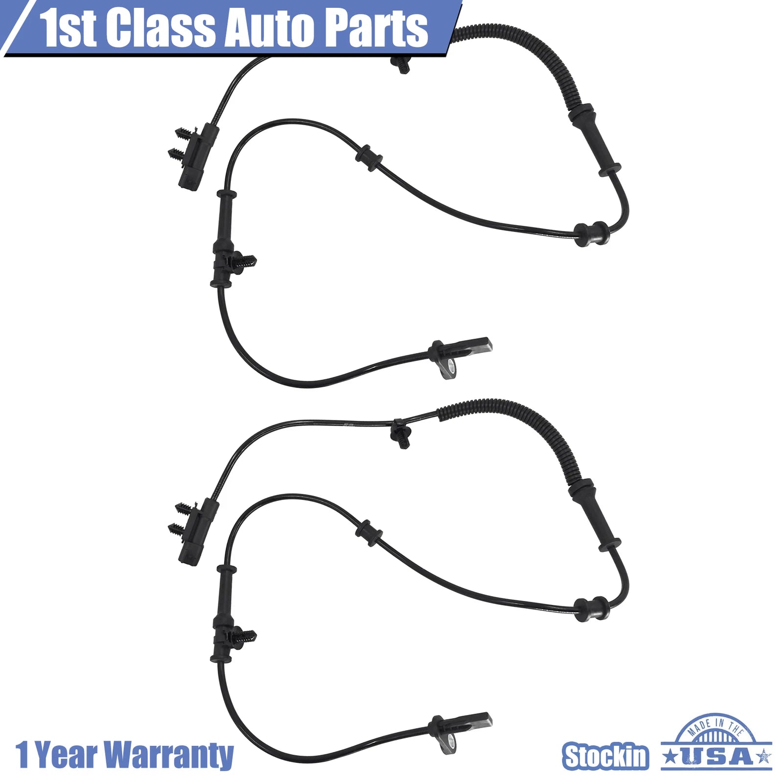 2X ABS Wheel Speed Sensor for Dodge Durango Grand Cherokee (2011-2015)