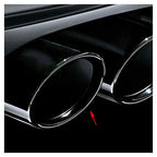 2 x Ti Black Exhaust Trim Tail Pipe for BMW E90 E92 325i 328i (2007-2010)