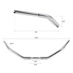 3.5" Rise Handlebar for Harley Sportster XL 883, Softail, Dyna, Road King